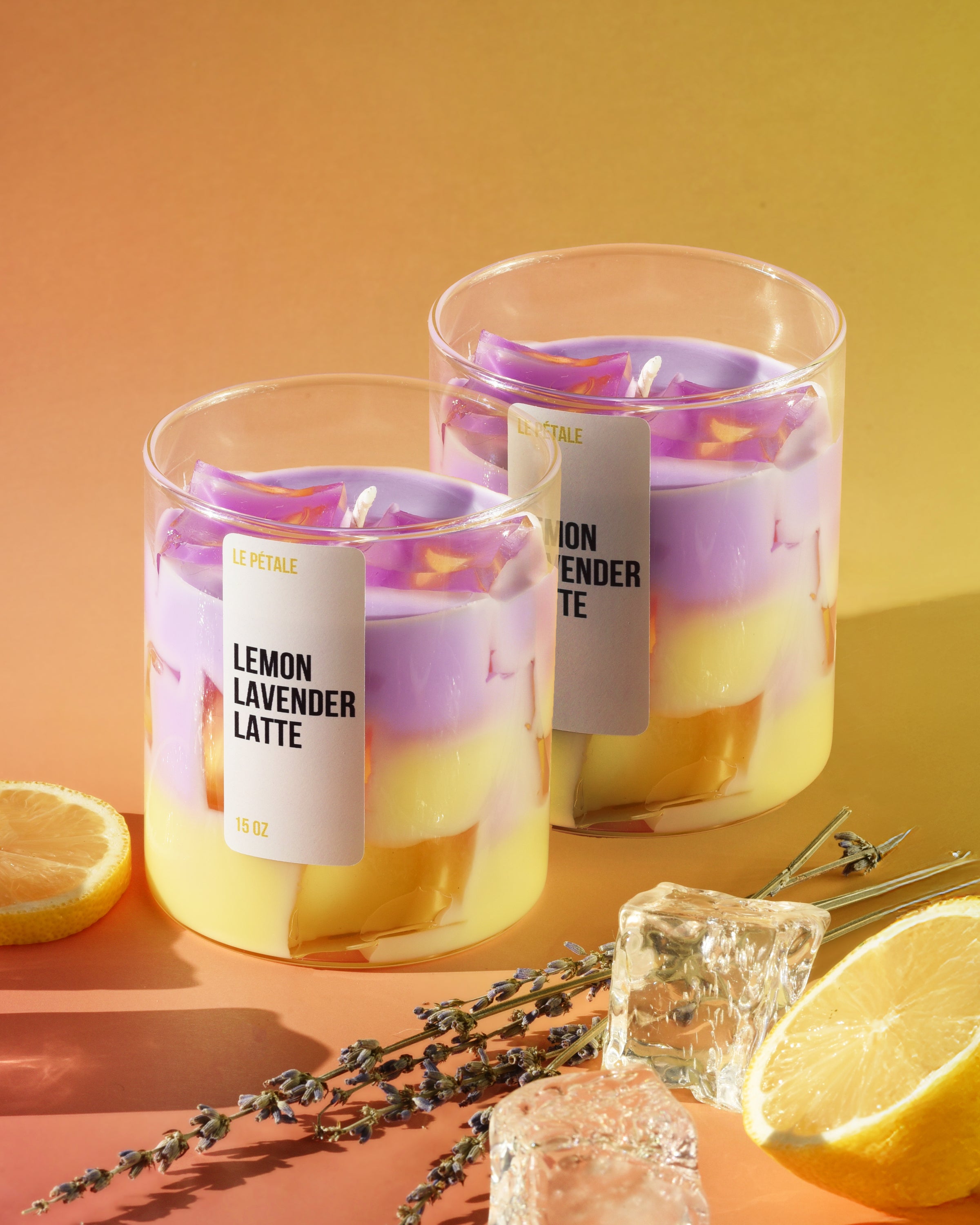 Iced Lemon Lavender Latte Candle